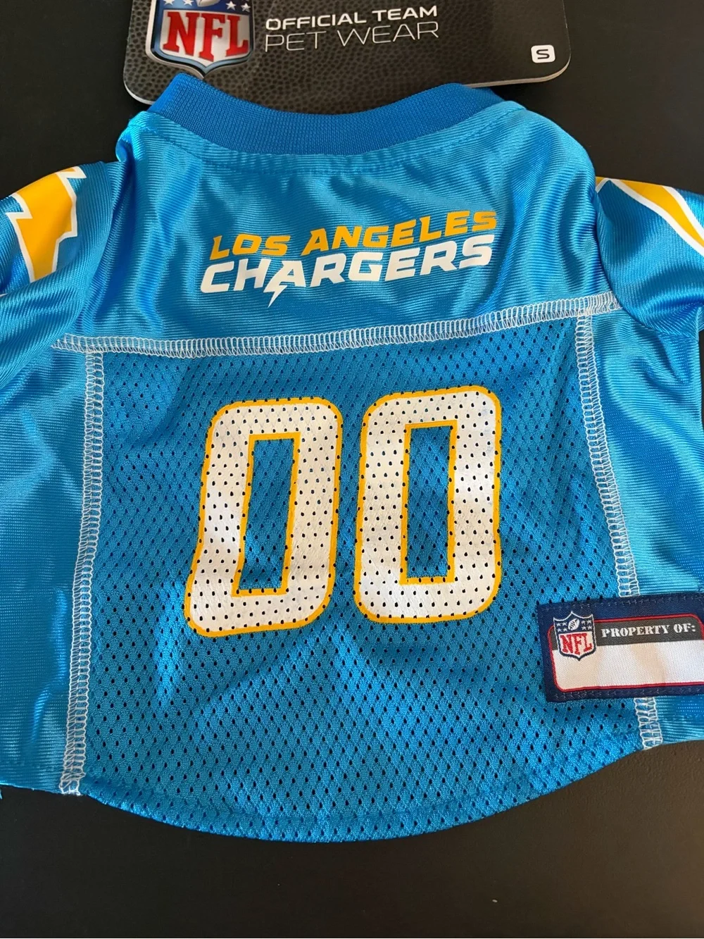 NFL Pets First  Los Angeles Chargers Dog Jersey Size Small Powder Blue 00 New